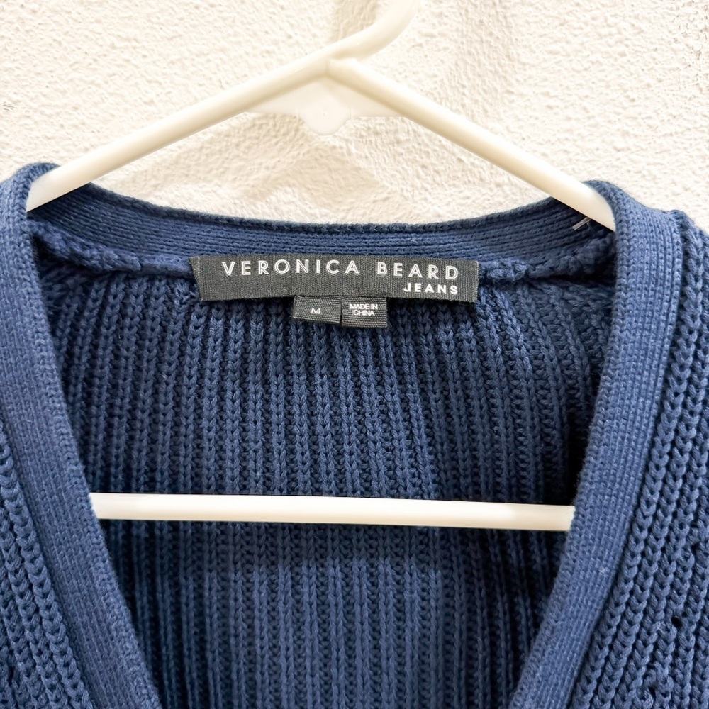 Veronica Beard Parula Cotton
Cardigan Blue and Brown Ombre M Sweater‎ - Picture 7 of 9